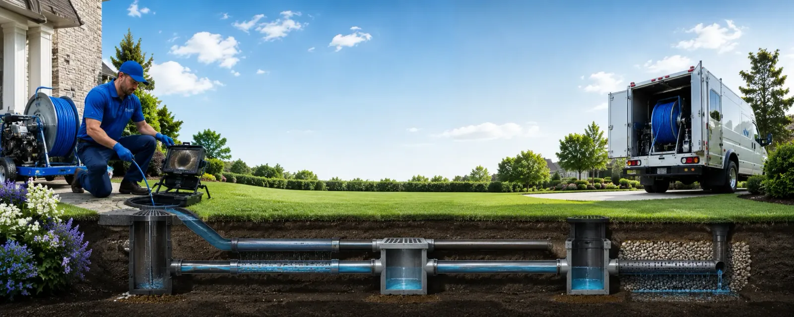 Outdoor drain cleaning information for Irasburg, VT